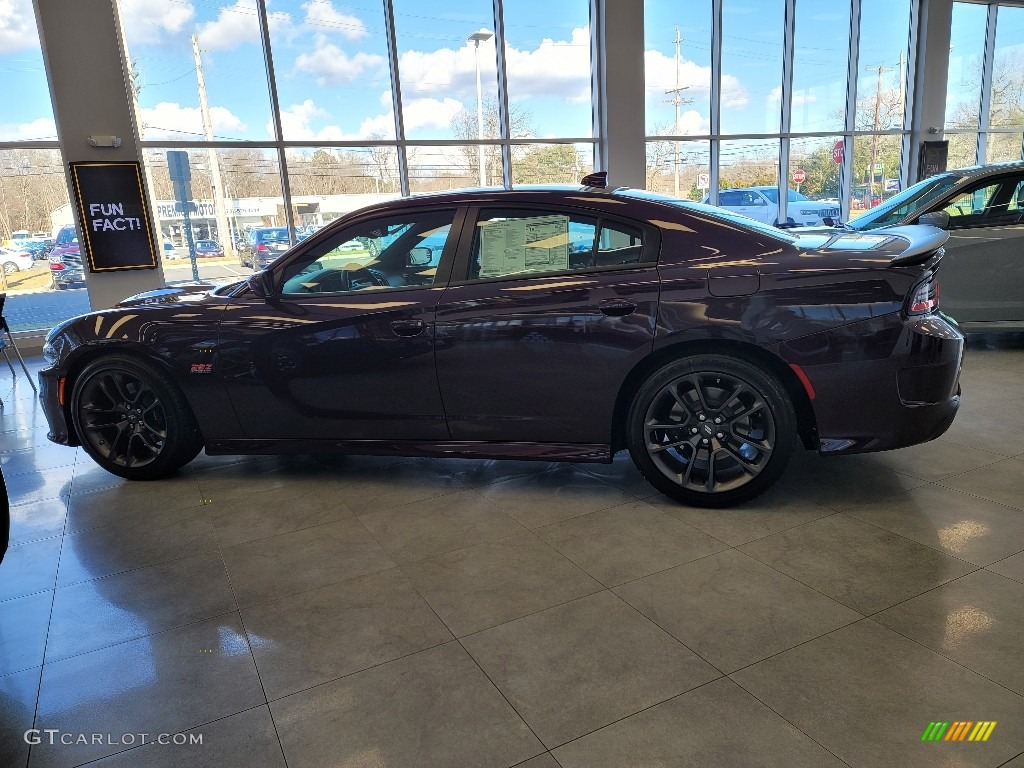 2021 Charger Scat Pack - Hellraisin / Black photo #3