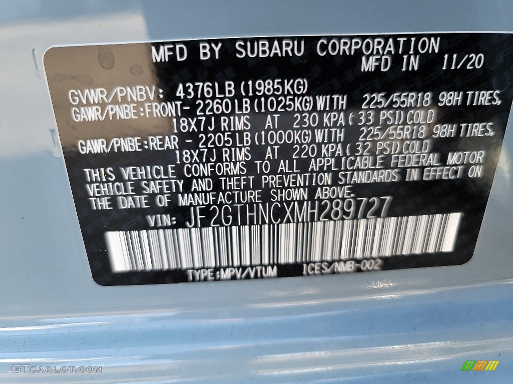 2021 Crosstrek Limited - Cool Gray Khaki / Black photo #10