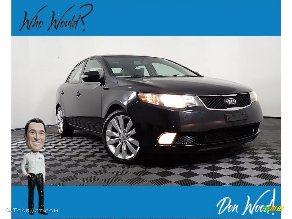 2010 Forte SX - Ebony Black / Black Sport photo #1