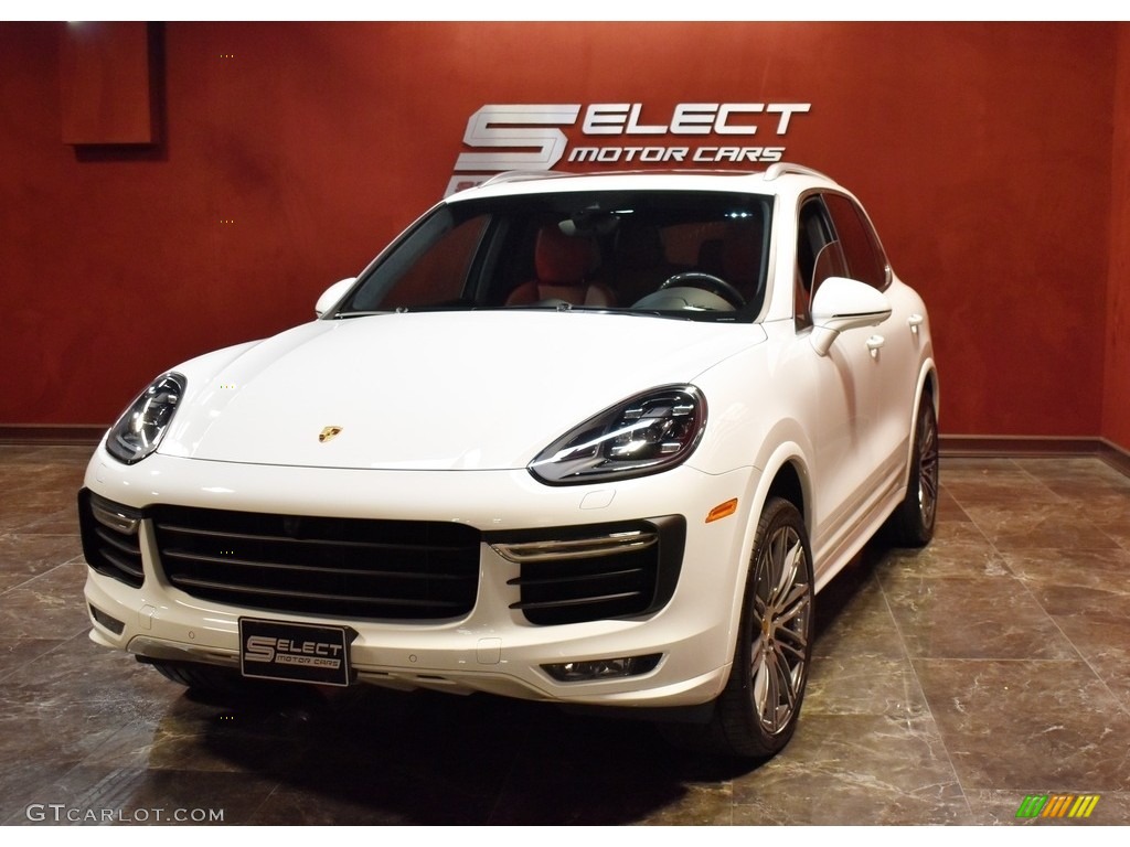 2017 Cayenne Turbo - White / Black/Garnet Red photo #5