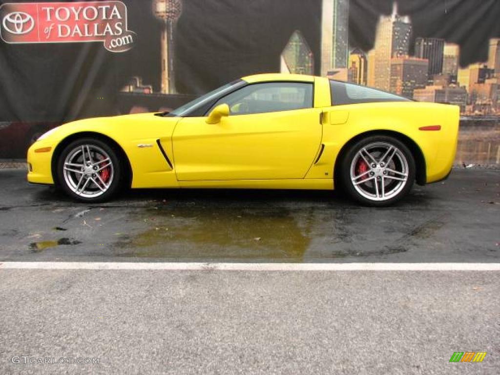 2007 Corvette Z06 - Velocity Yellow / Ebony photo #1