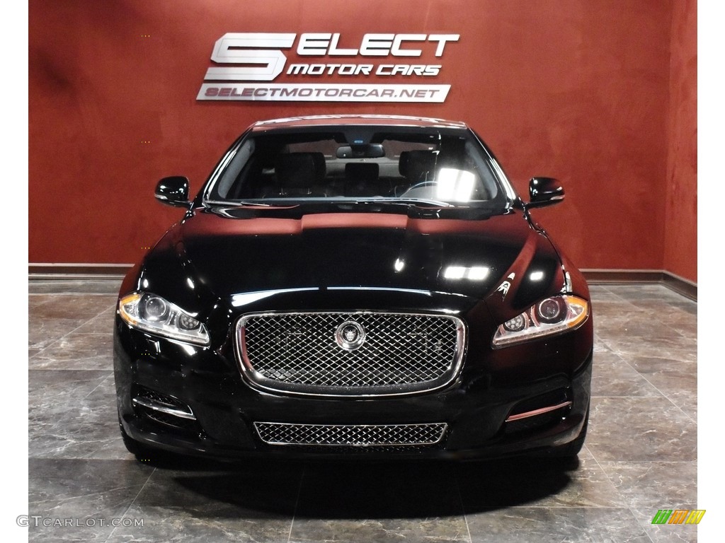 2011 XJ XJ Supercharged - Ebony Black / Jet Black/Jet Black photo #2