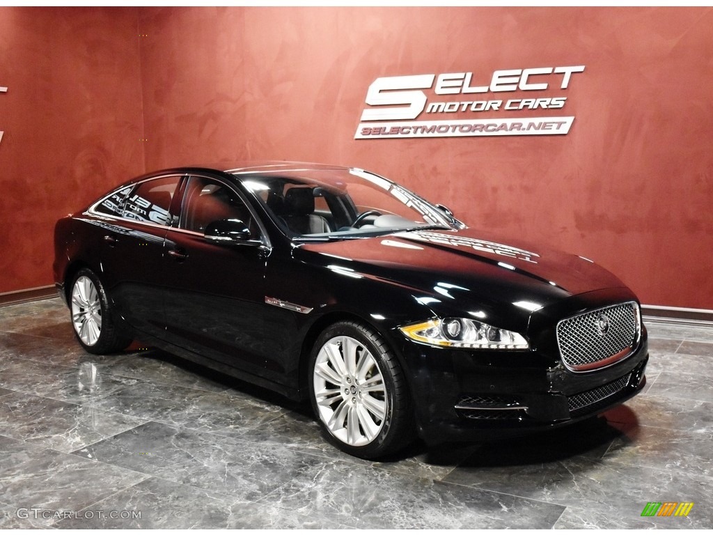 2011 XJ XJ Supercharged - Ebony Black / Jet Black/Jet Black photo #3