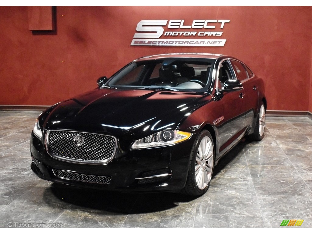 2011 XJ XJ Supercharged - Ebony Black / Jet Black/Jet Black photo #4