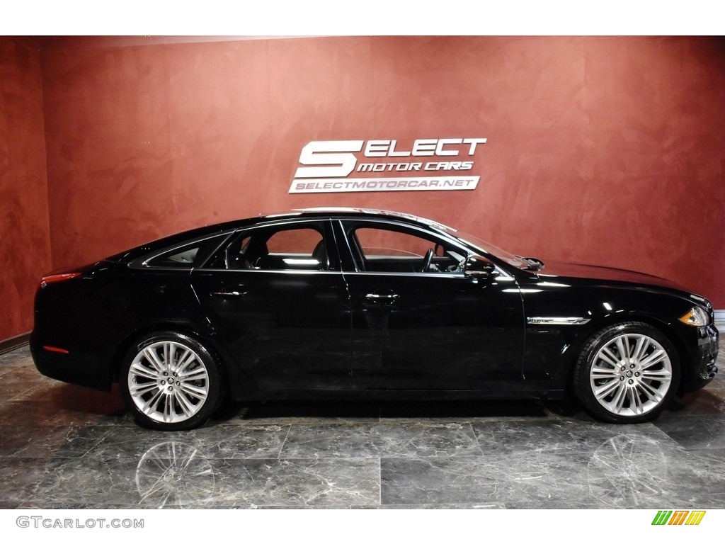 2011 XJ XJ Supercharged - Ebony Black / Jet Black/Jet Black photo #5