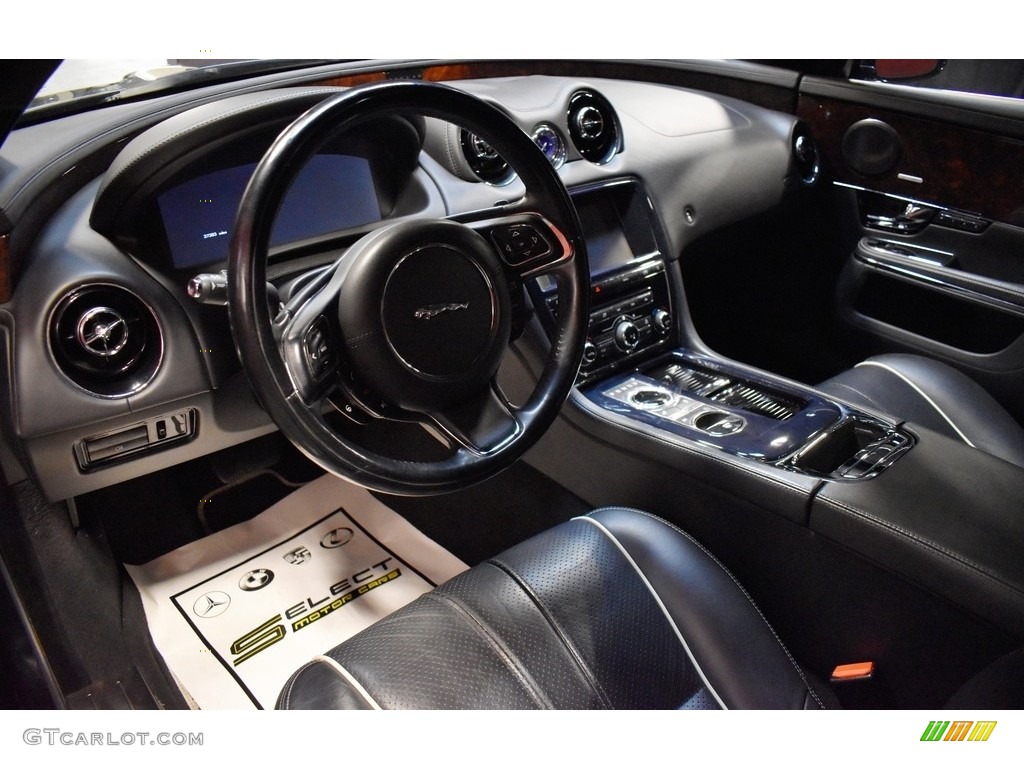 2011 XJ XJ Supercharged - Ebony Black / Jet Black/Jet Black photo #10