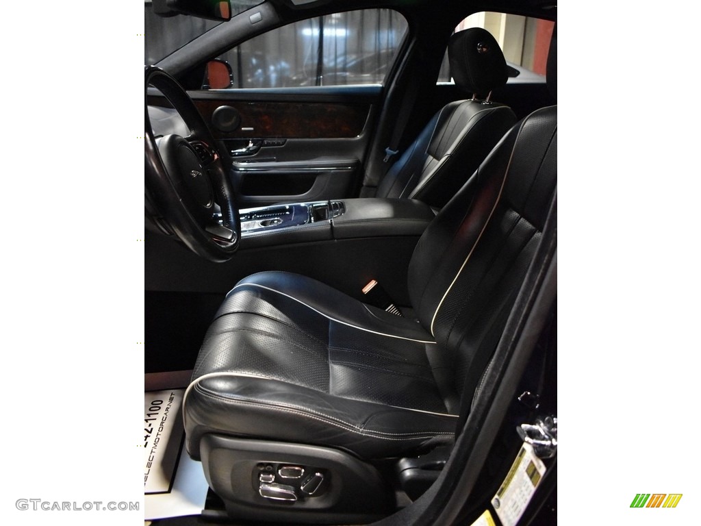 2011 XJ XJ Supercharged - Ebony Black / Jet Black/Jet Black photo #11
