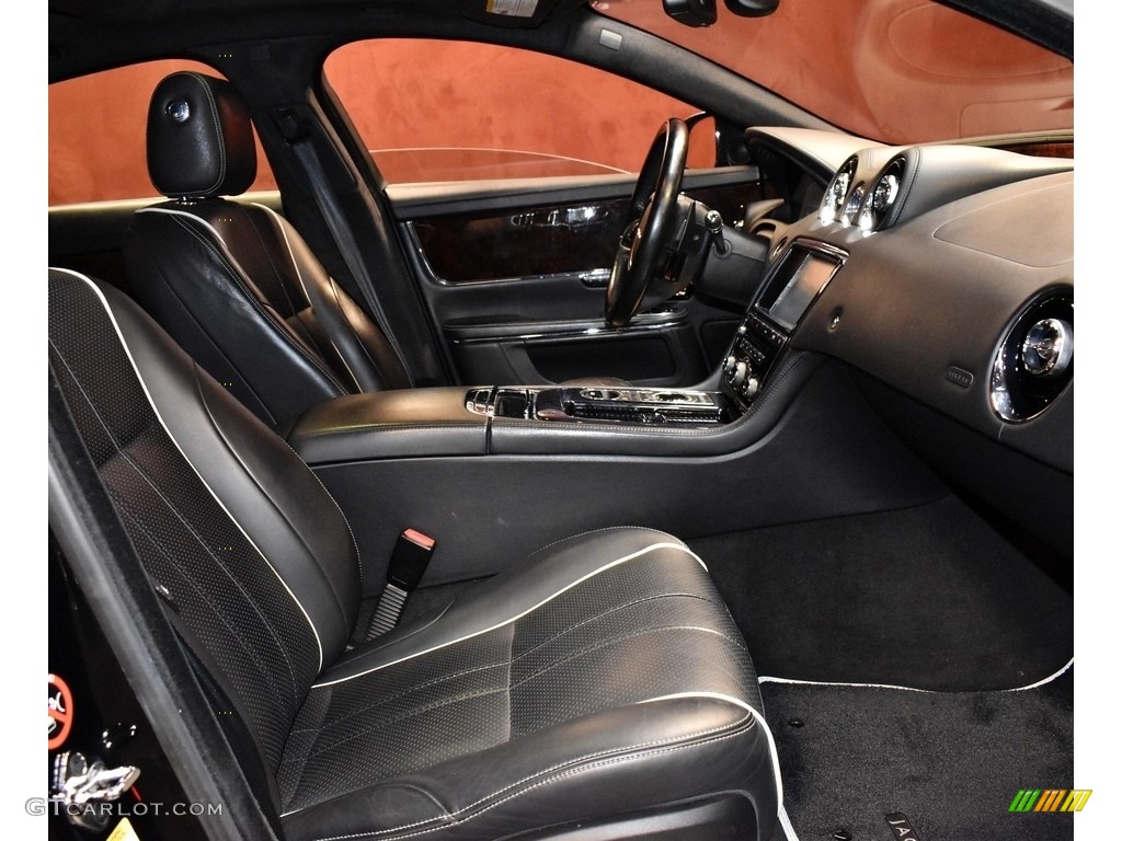 2011 XJ XJ Supercharged - Ebony Black / Jet Black/Jet Black photo #15