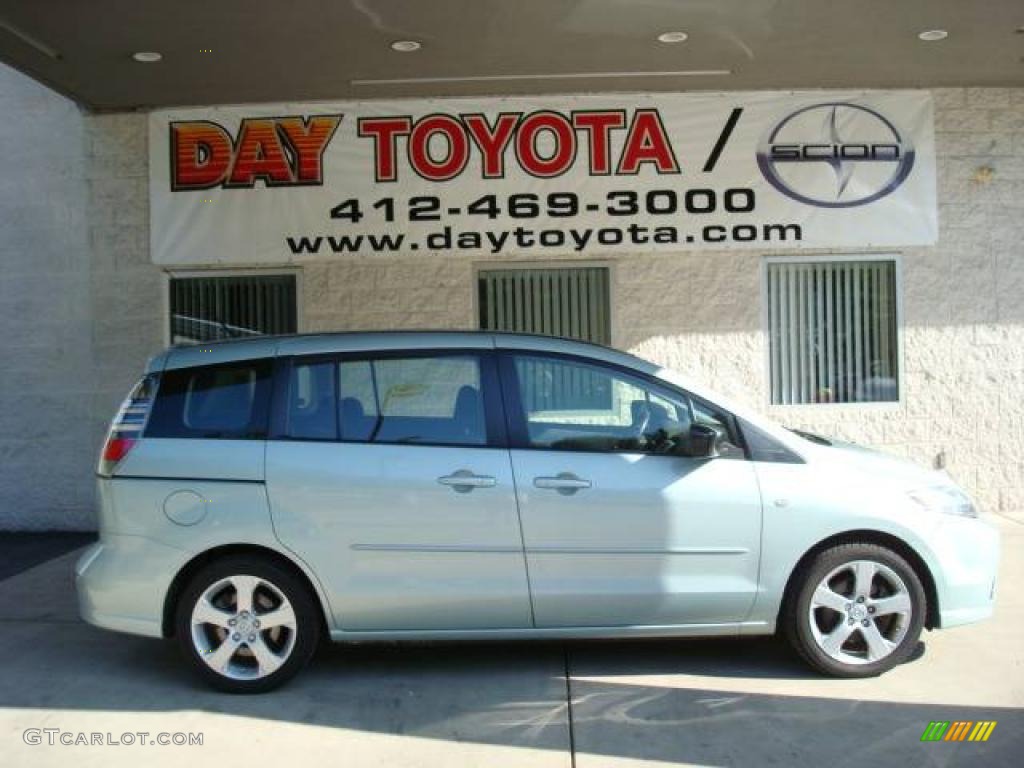 2007 MAZDA5 Sport - Stellar Greensilver Metallic / Black photo #1
