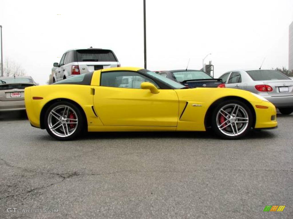 2007 Corvette Z06 - Velocity Yellow / Ebony photo #5