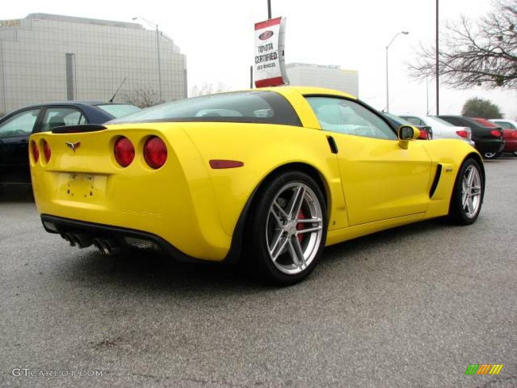 2007 Corvette Z06 - Velocity Yellow / Ebony photo #6