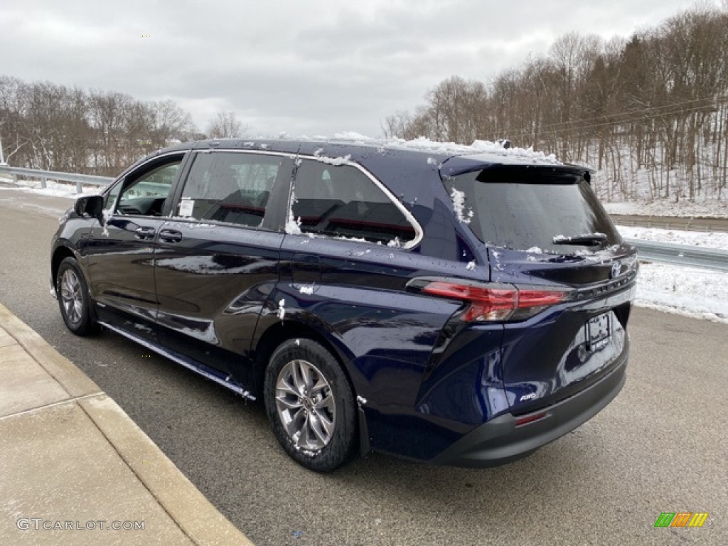 2021 Sienna LE AWD Hybrid - Blueprint / Graphite photo #2
