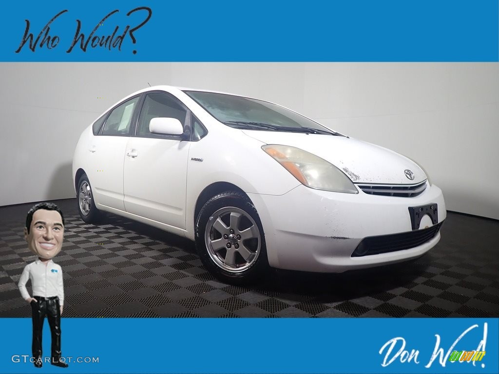 2006 Prius Hybrid - Super White / Gray photo #1