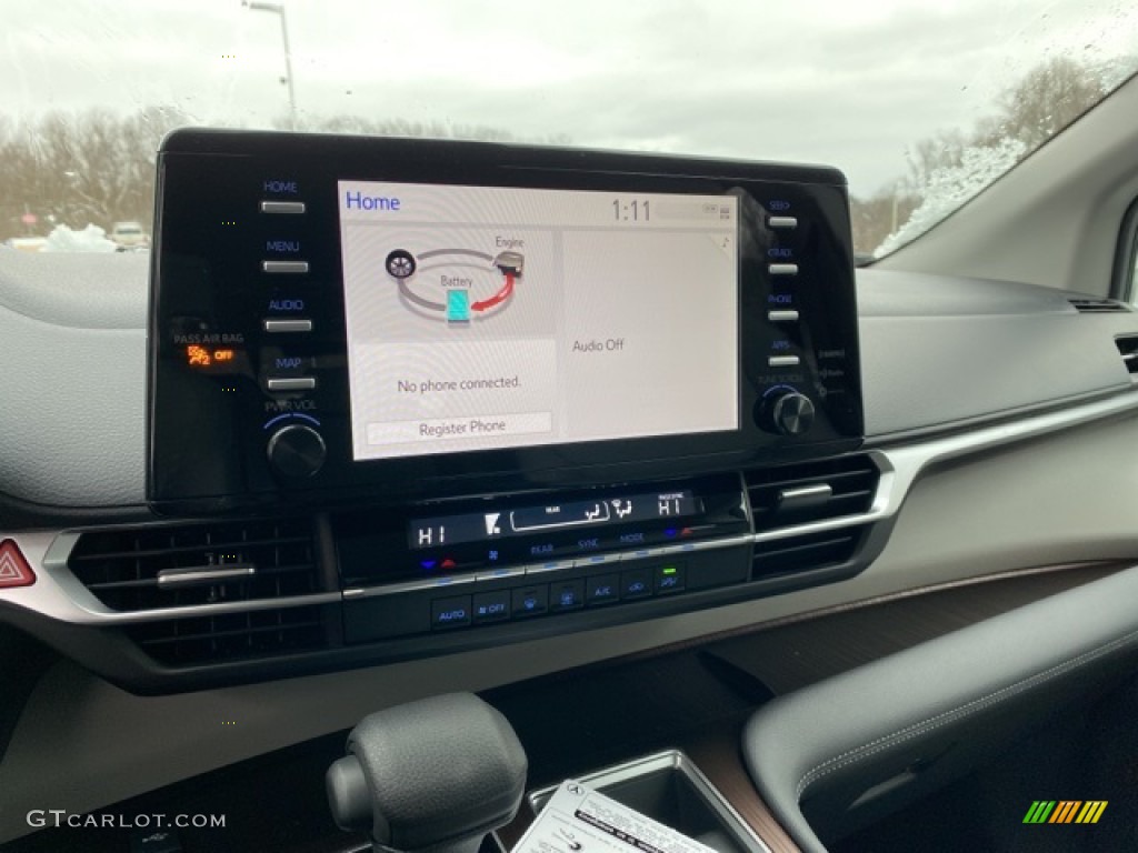 2021 Sienna LE AWD Hybrid - Blueprint / Graphite photo #8