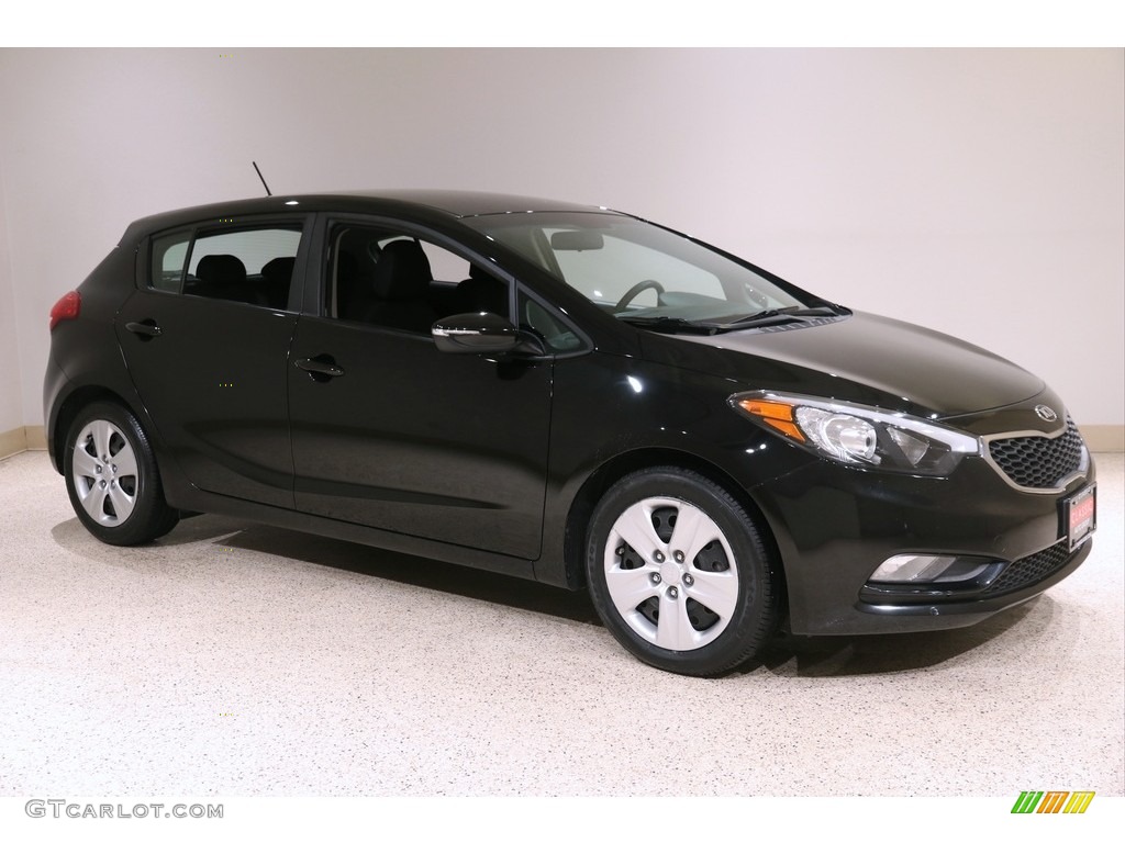 Aurora Black 2016 Kia Forte5 LX Exterior Photo #140844446