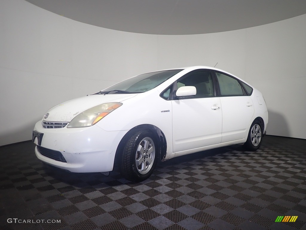 2006 Prius Hybrid - Super White / Gray photo #8