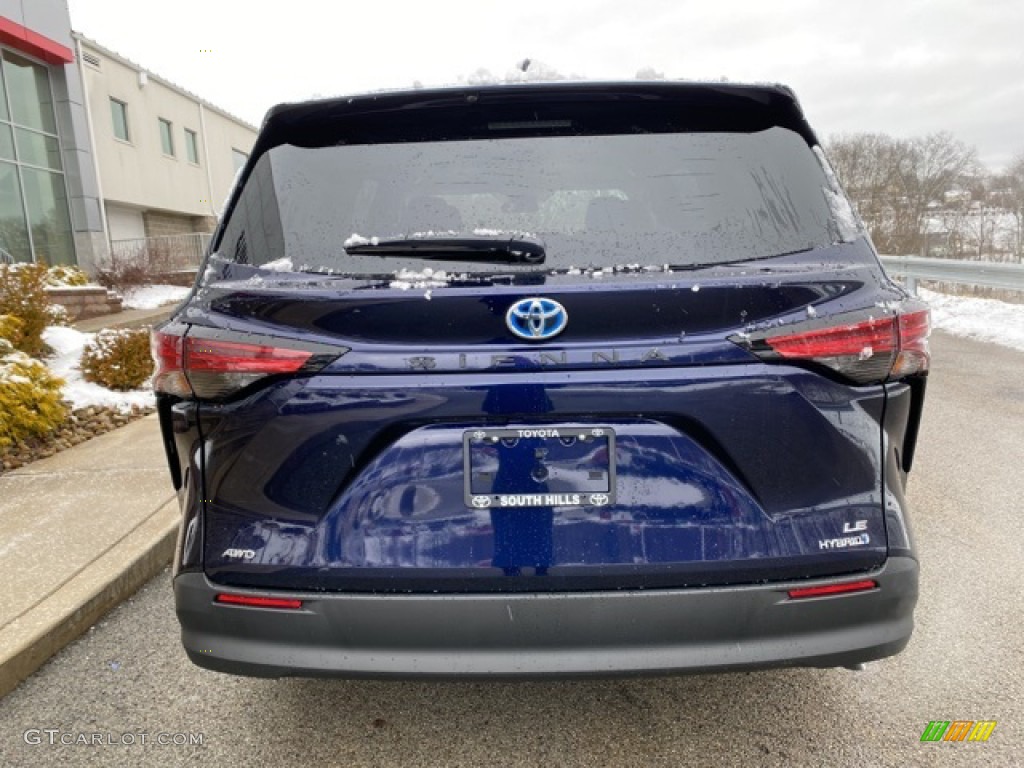 2021 Sienna LE AWD Hybrid - Blueprint / Graphite photo #14
