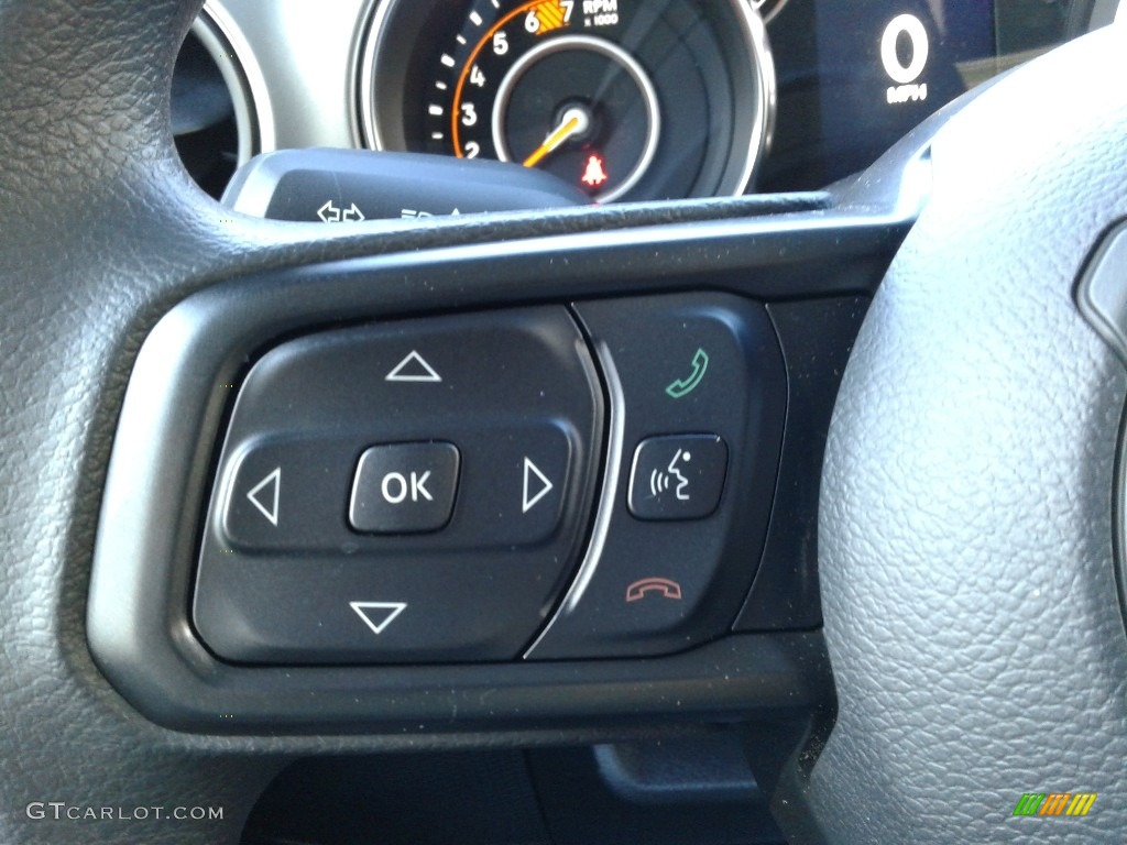 2021 Jeep Wrangler Unlimited Sport 4x4 Black Steering Wheel Photo #140844538