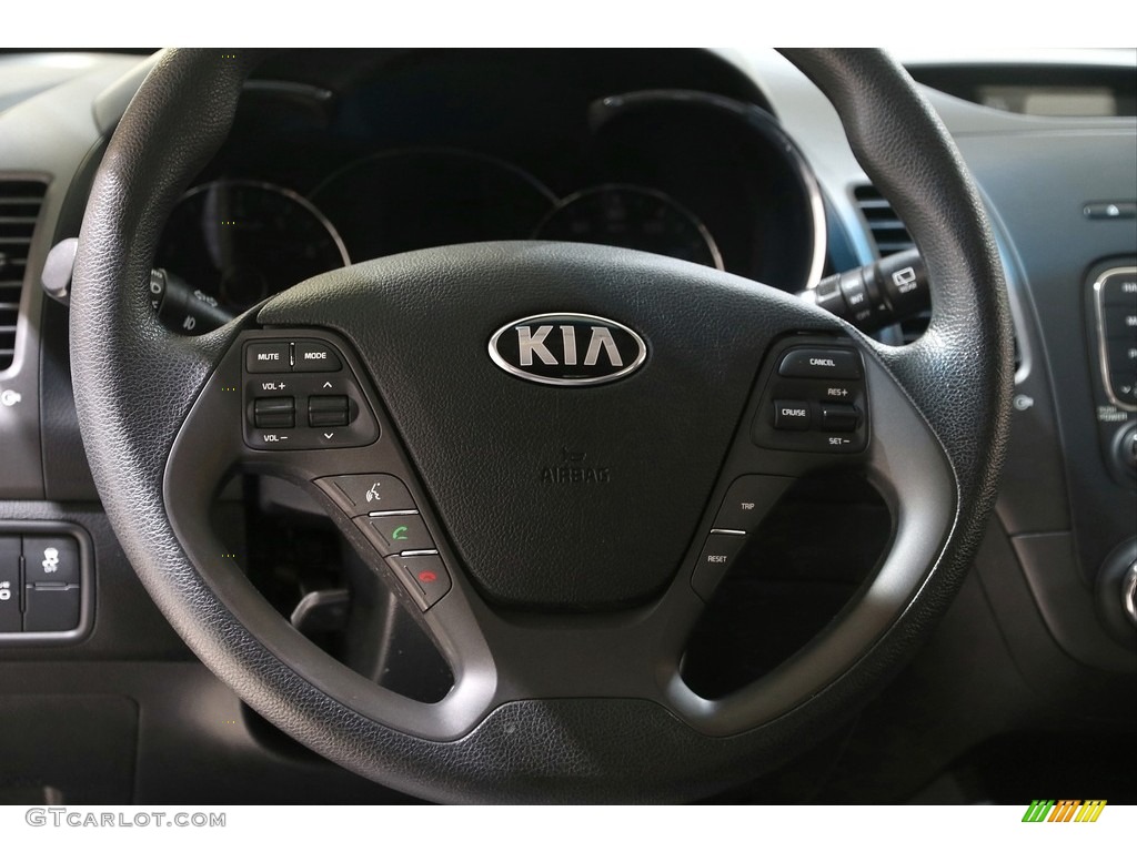 2016 Kia Forte5 LX Black Steering Wheel Photo #140844577