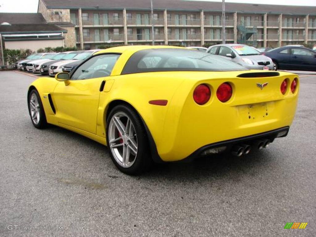 2007 Corvette Z06 - Velocity Yellow / Ebony photo #8