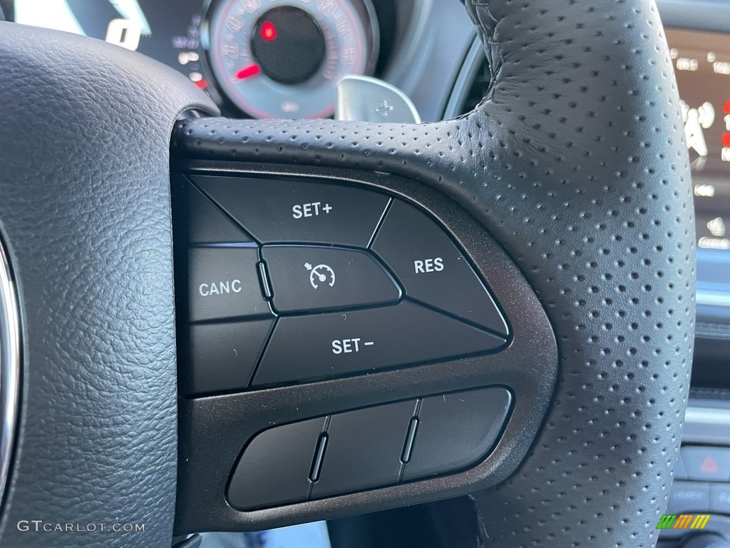 2020 Dodge Challenger R/T Scat Pack Black Steering Wheel Photo #140845702