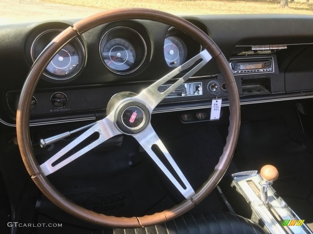 1968 Oldsmobile 442 Convertible Black Steering Wheel Photo #140845975