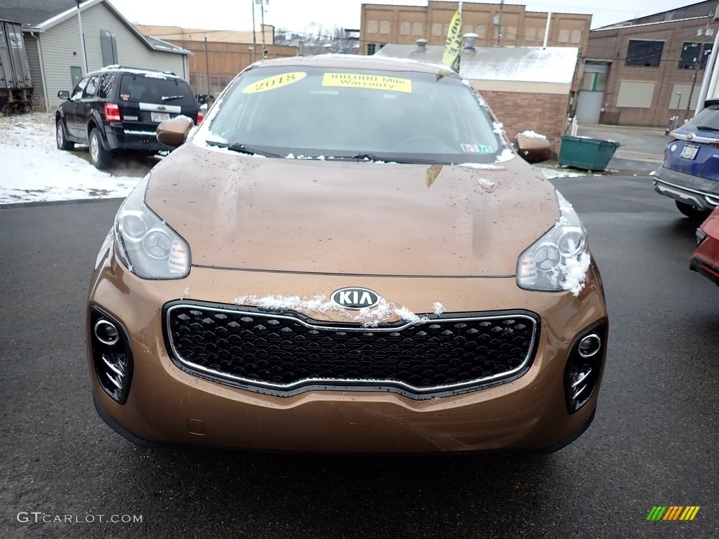 2018 Sportage LX AWD - Burnished Copper / Black photo #4