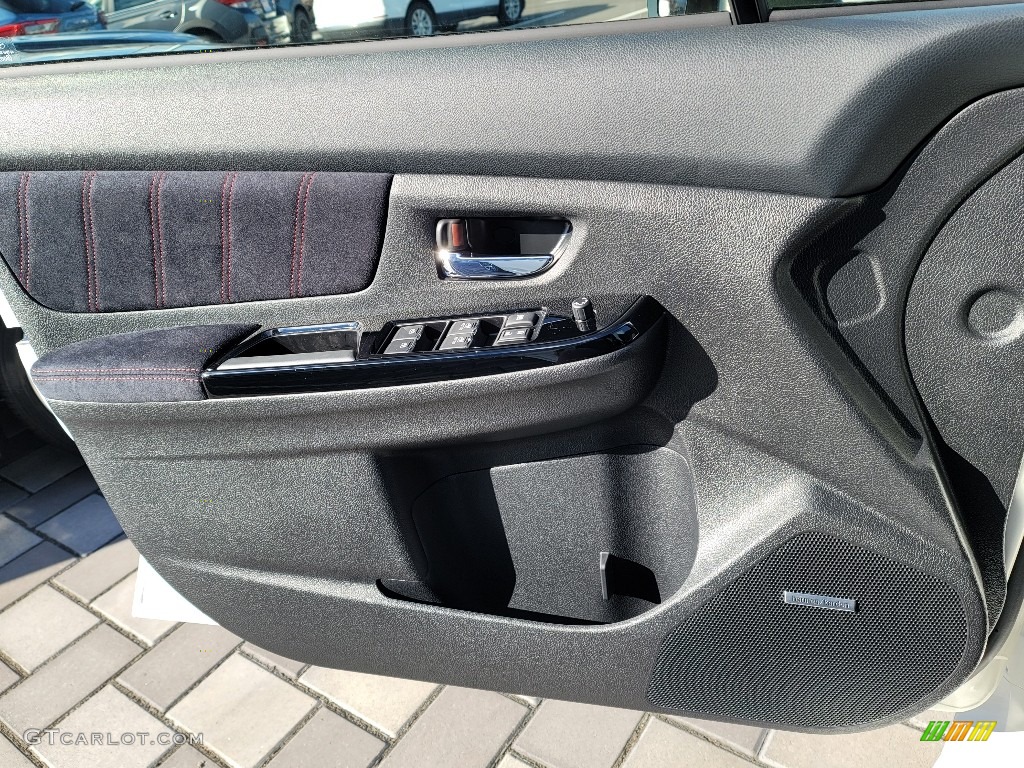 2020 Subaru WRX STI Limited Recaro Ultra Suede/Carbon Black Door Panel Photo #140846257