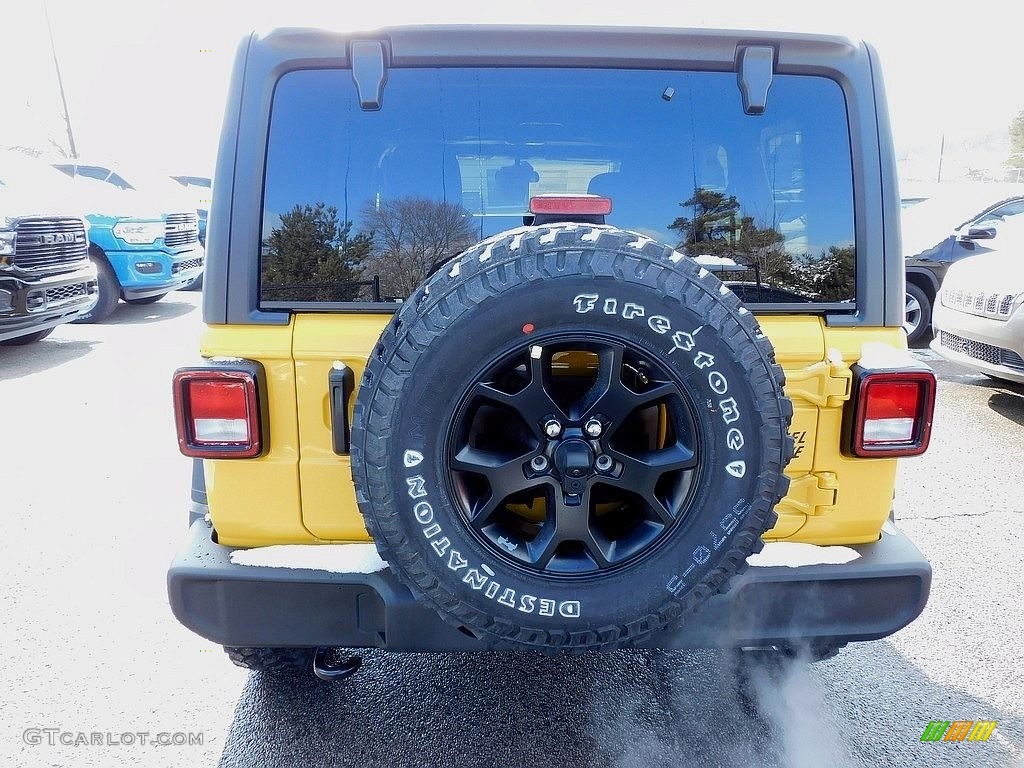2021 Wrangler Unlimited Willys 4x4 - Hellayella / Black photo #6