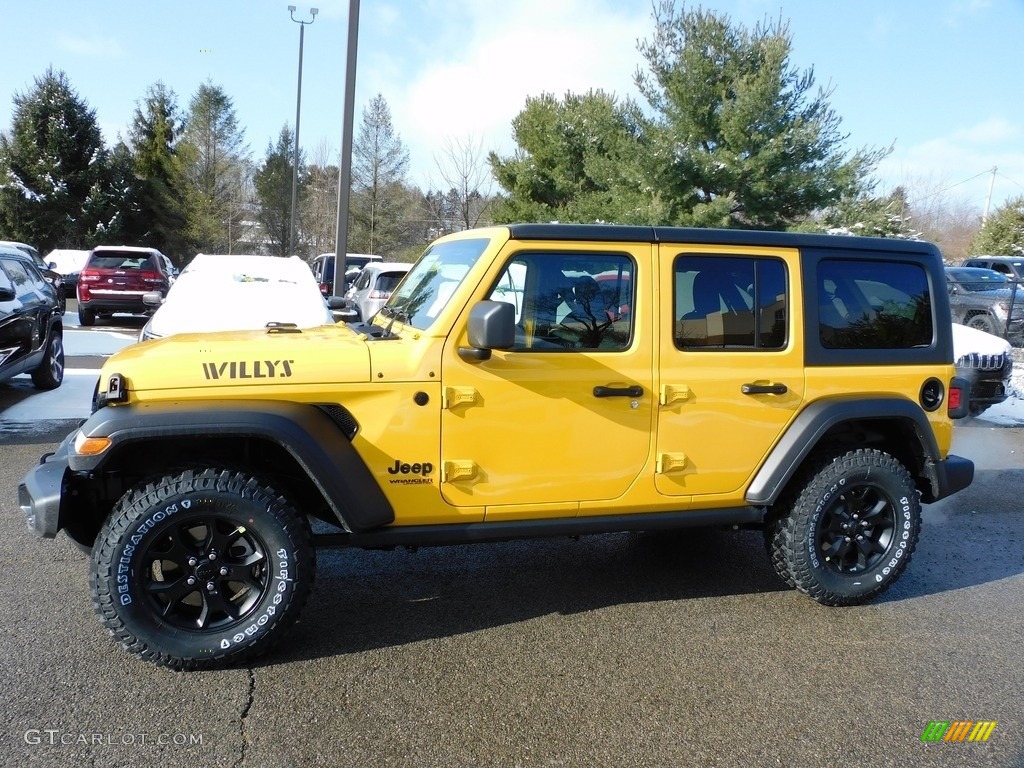 Hellayella 2021 Jeep Wrangler Unlimited Willys 4x4 Exterior Photo #140848981