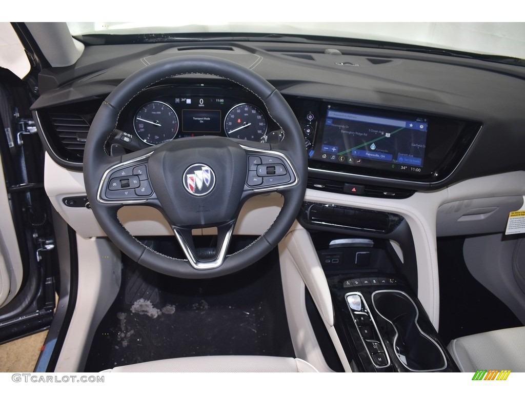 2021 Buick Envision Avenir AWD Whisper Beige w/Ebony Accents Dashboard Photo #140849020