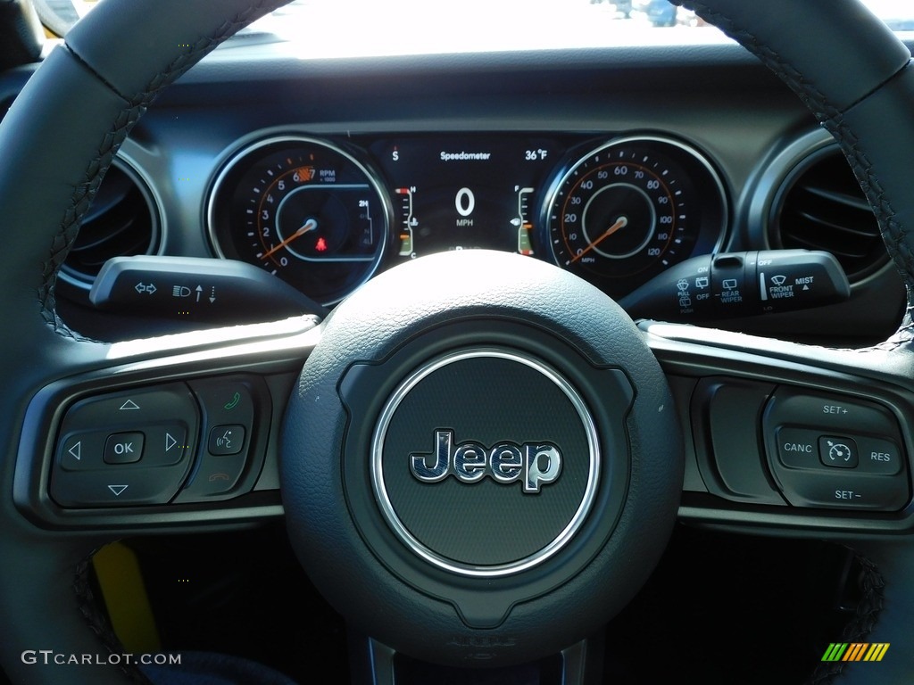 2021 Wrangler Unlimited Willys 4x4 - Hellayella / Black photo #19