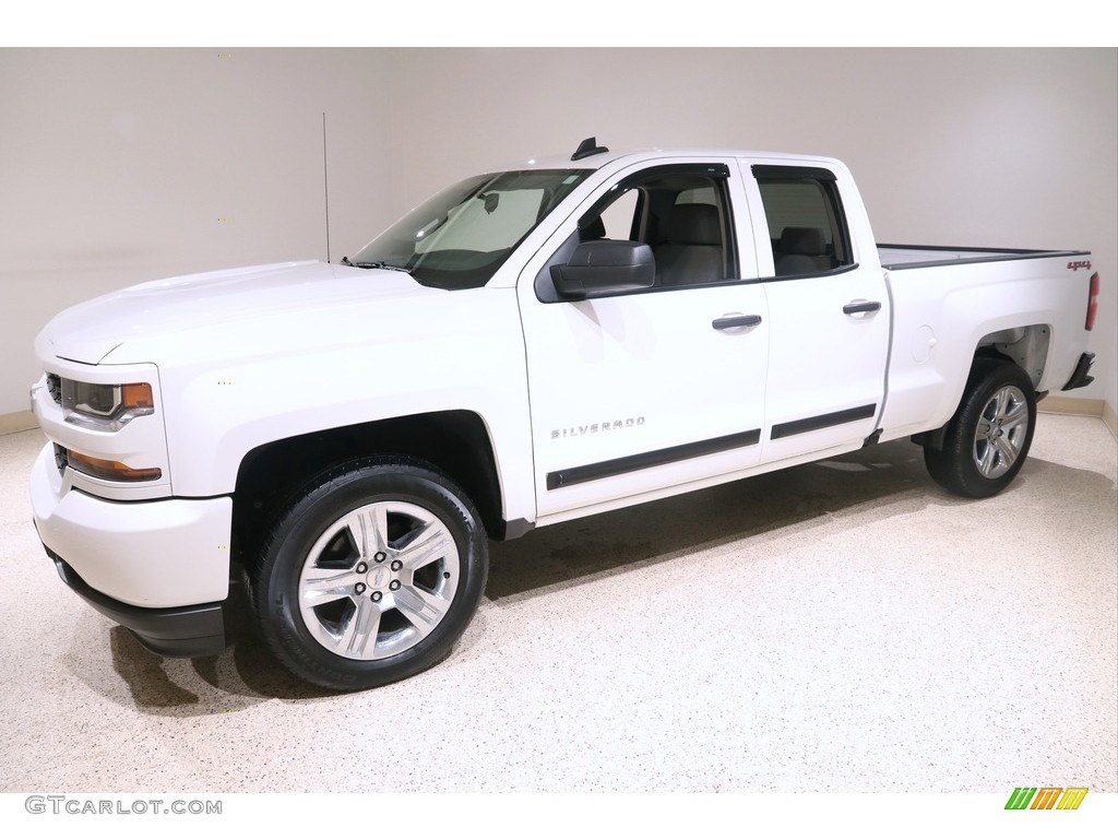 Summit White 2018 Chevrolet Silverado 1500 WT Double Cab 4x4 Exterior Photo #140849755