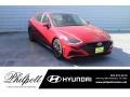 2021 Calypso Red Hyundai Sonata Limited  photo #1