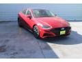 2021 Calypso Red Hyundai Sonata Limited  photo #2