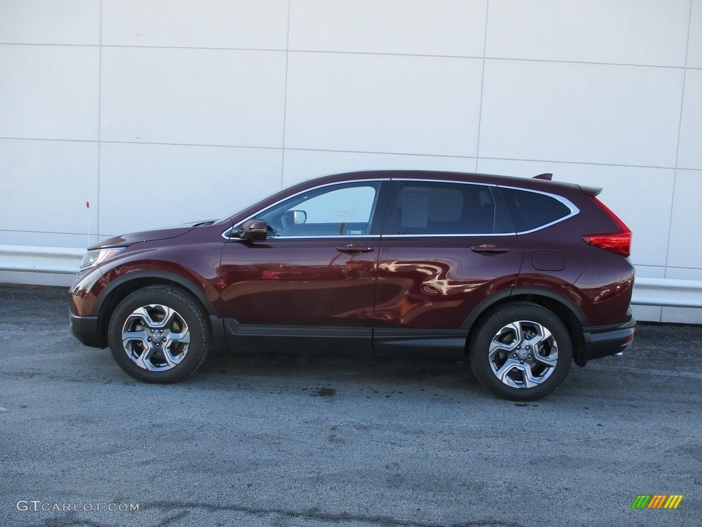 2019 CR-V EX AWD - Basque Red Pearl II / Gray photo #2