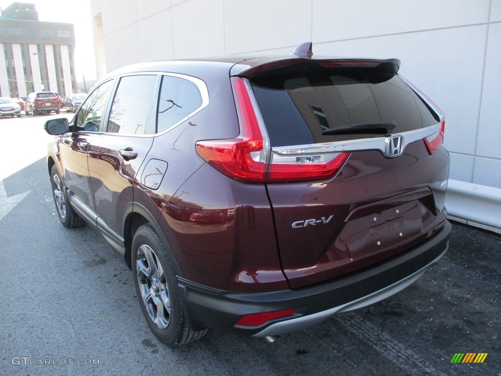 2019 CR-V EX AWD - Basque Red Pearl II / Gray photo #3
