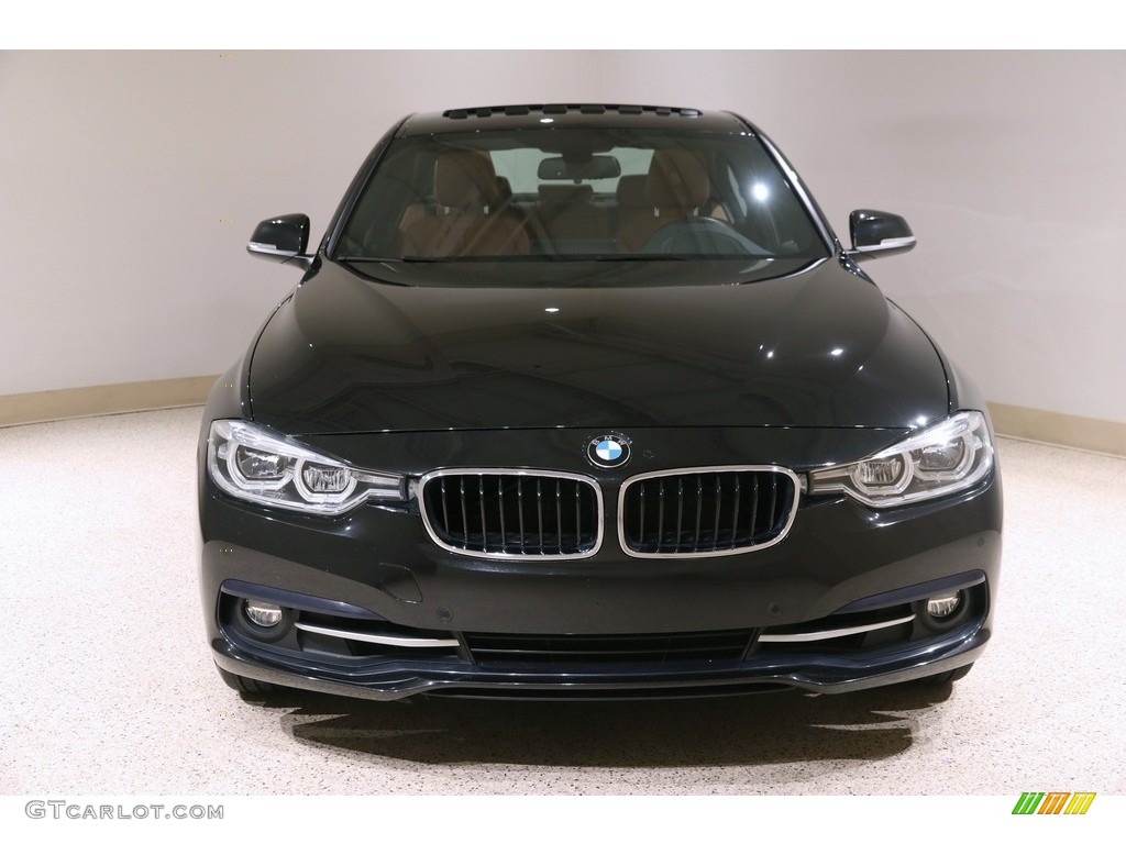 2017 3 Series 330i xDrive Sedan - Black Sapphire Metallic / Saddle Brown photo #2