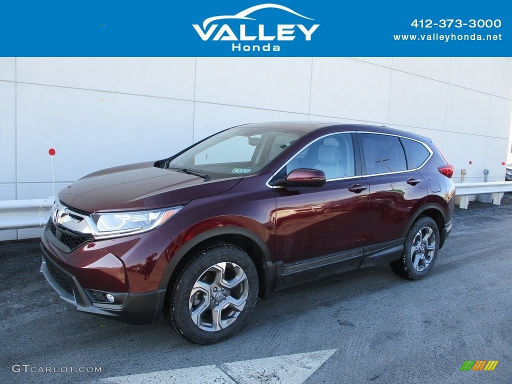 2018 CR-V EX-L AWD - Basque Red Pearl II / Gray photo #1