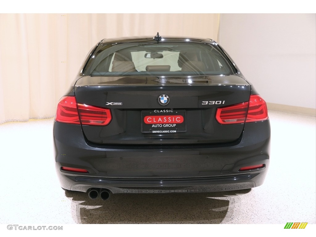 2017 3 Series 330i xDrive Sedan - Black Sapphire Metallic / Saddle Brown photo #23
