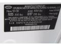  2021 Sonata SEL Quartz White Color Code WW8