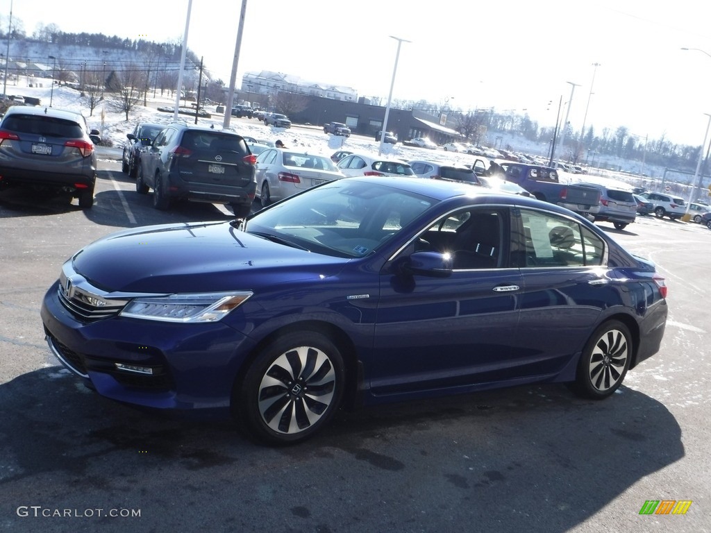 2017 Accord Hybrid Touring Sedan - Vortex Blue Pearl / Black photo #6