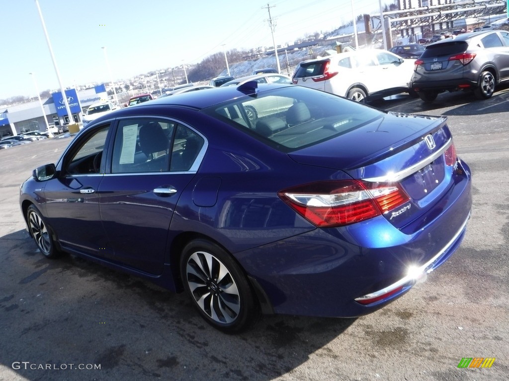 2017 Accord Hybrid Touring Sedan - Vortex Blue Pearl / Black photo #8