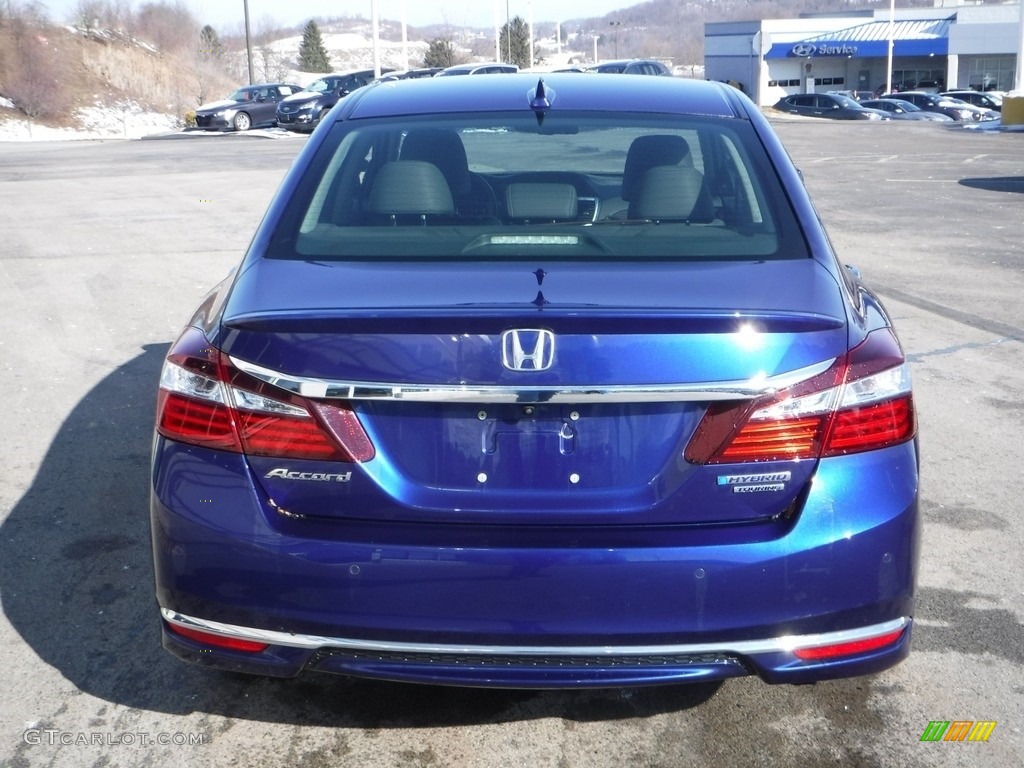 2017 Accord Hybrid Touring Sedan - Vortex Blue Pearl / Black photo #9