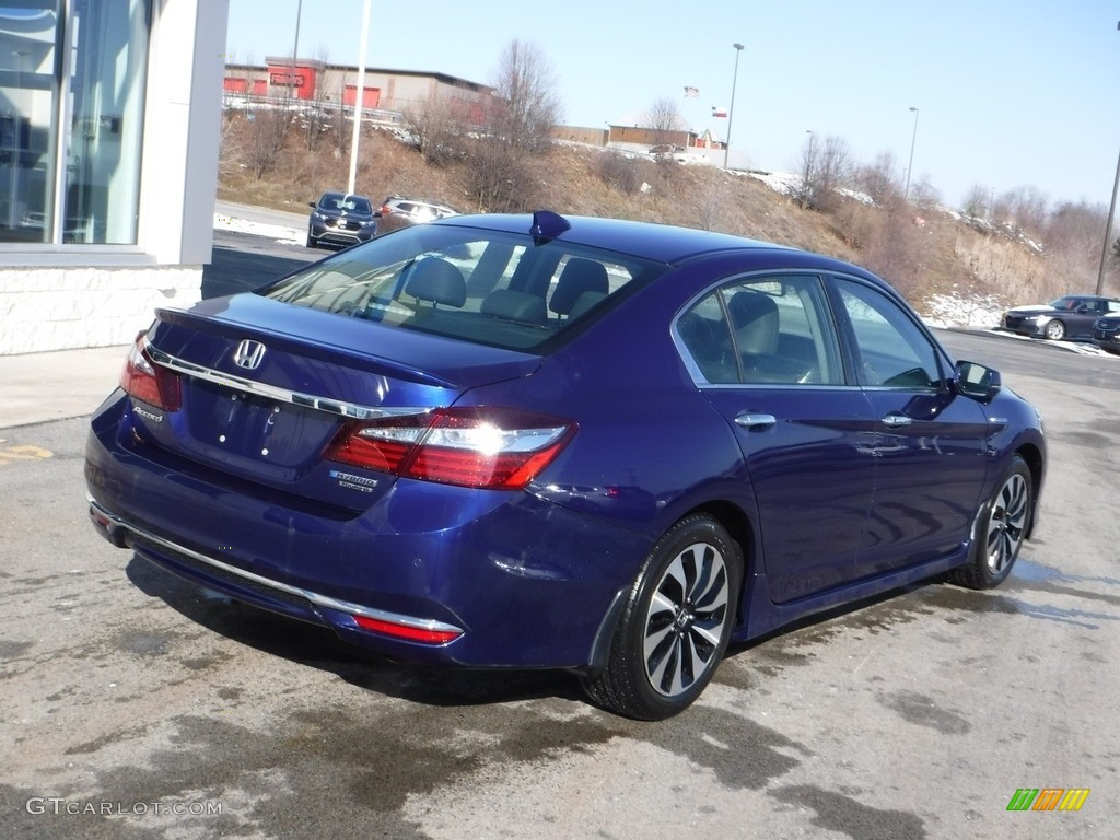 2017 Accord Hybrid Touring Sedan - Vortex Blue Pearl / Black photo #10