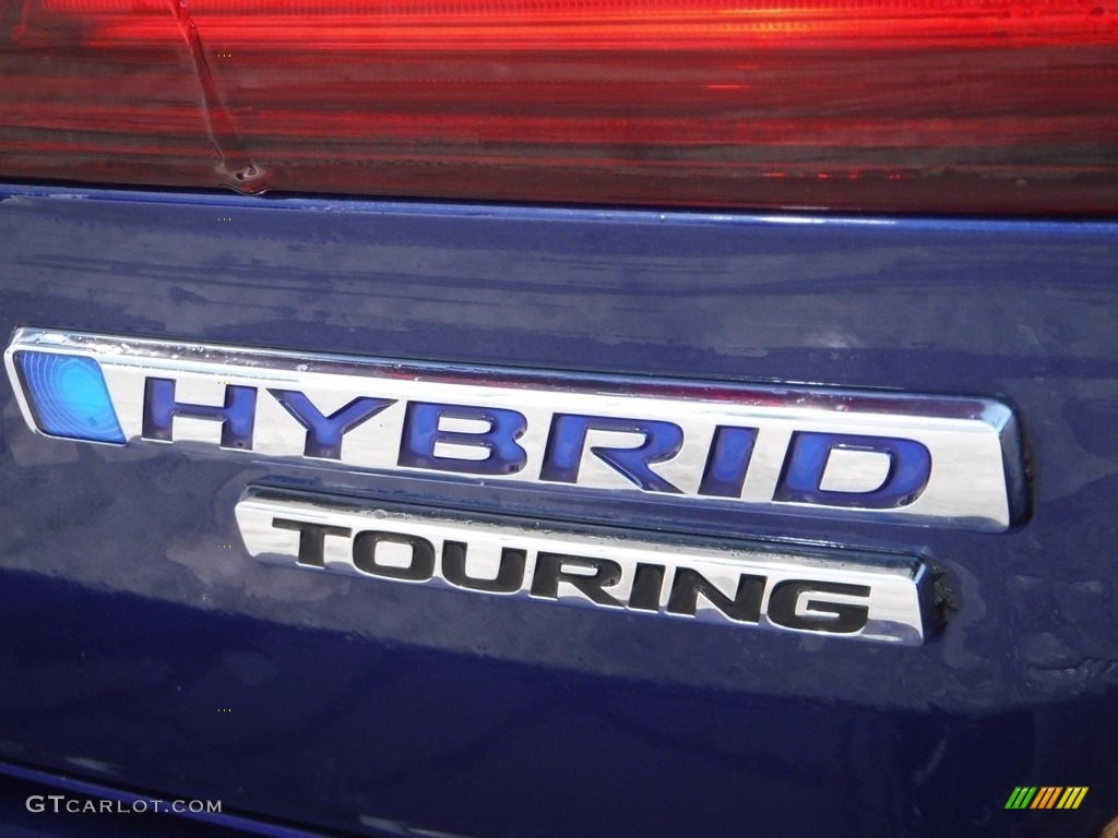 2017 Accord Hybrid Touring Sedan - Vortex Blue Pearl / Black photo #11