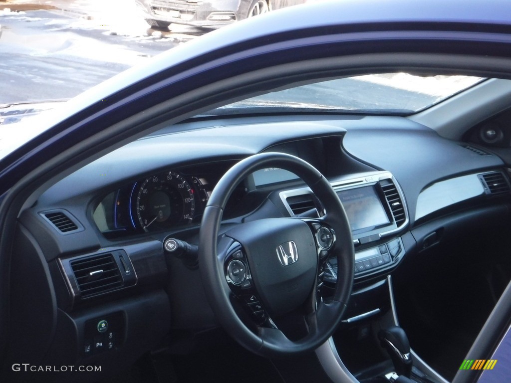 2017 Accord Hybrid Touring Sedan - Vortex Blue Pearl / Black photo #18