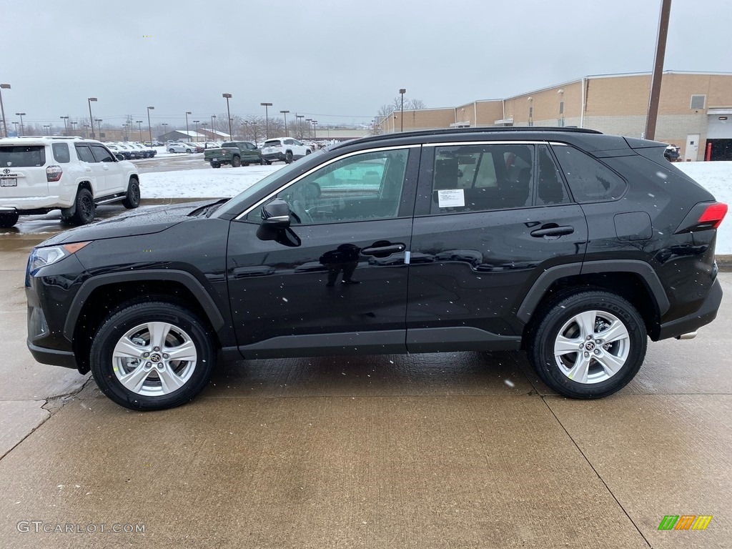 2021 RAV4 XLE AWD - Midnight Black Metallic / Black photo #1