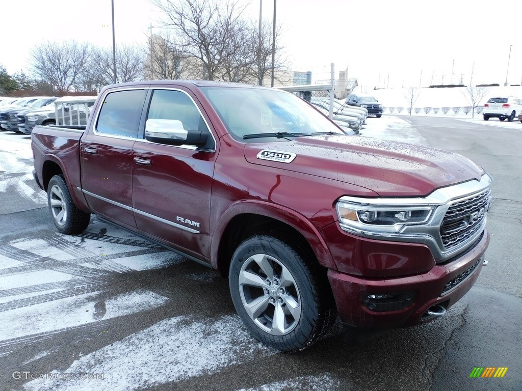 Delmonico Red Pearl 2021 Ram 1500 Limited Crew Cab 4x4 Exterior Photo #140855506