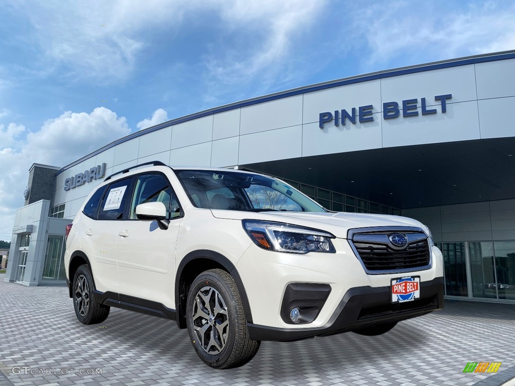 2021 Crystal White Pearl Subaru Forester 2.5i Premium 140838297 Photo